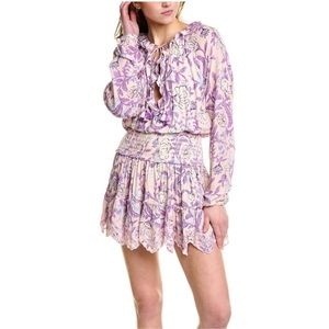 NWT Hemant and Nandita mini dress - XS- pink and purple